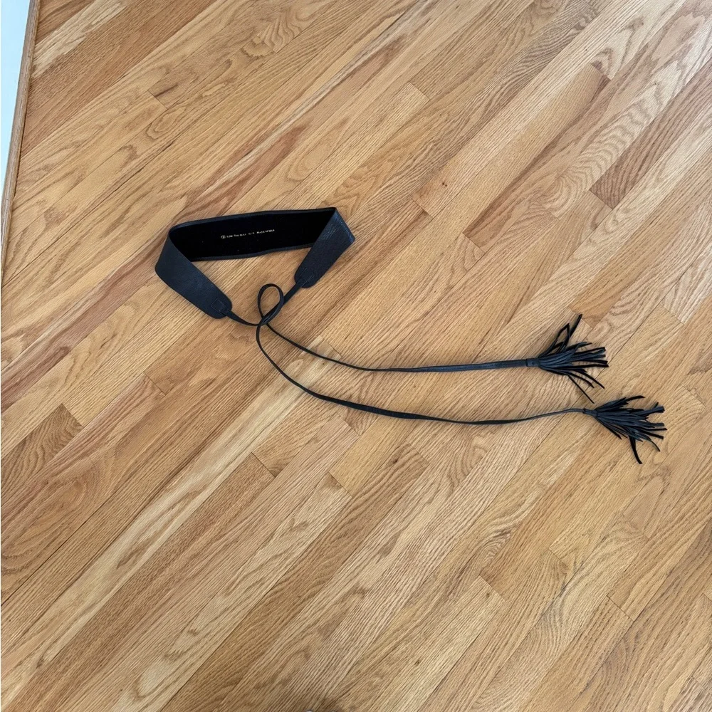 Revolve B-low the belt tassel belt black
